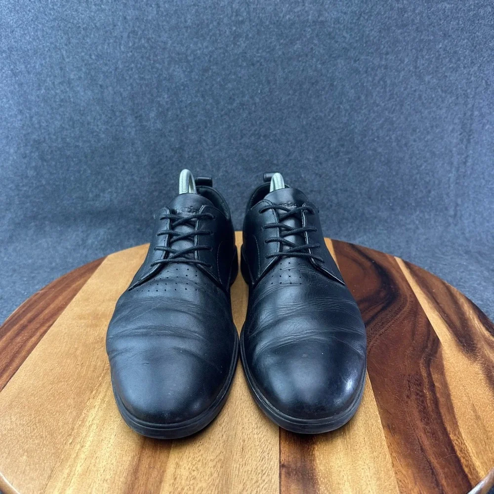 Amberjack The Original Derby Shoes Men's Size 9 Black Leather Comfort Hybrid